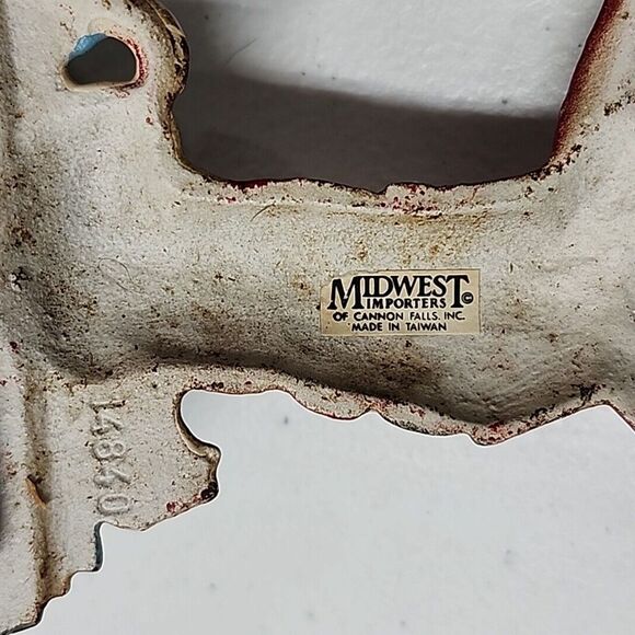 Mary Engelbreit Stocking Hanger Holder I Love Christmas Boy 5" Midwest Cast Iron - Picture 6 of 9